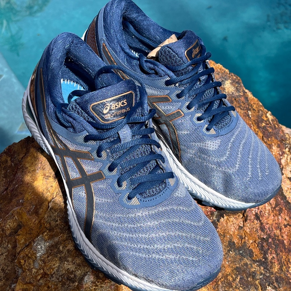 Asics Blue Athletic Shoes